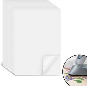 20 Pieces Double Sided Iron on Fabric Adhesive Cut to Freestyle Patch Iron on... - Picture 1 of 4