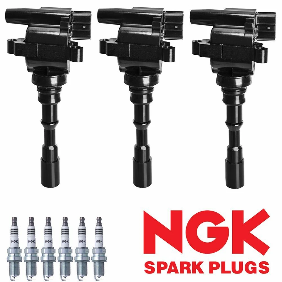 Ignition Coil & NGK Iridium Spark Plug For 2003-2005 Kia Sorento 3.5L V6 UF431 - Image 1 of 4