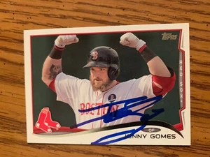 Jonny Gomes autographed RED SOX Topps baseball card - Picture 1 of 1