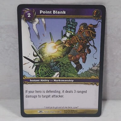 World Of Warcraft Through The Dark Portal Point Blank 37/319 TCG Card - Image 1 of 2