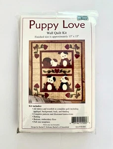 Kit Completo de Edredón de Pared Puppy Love Nuevos Corazones para Perros Incluye Telas Instrucciones - Imagen 1 de 4
