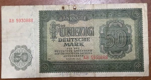 π΅ DDR β 50 Deutsche Mark β Banknote β Notenbank Berlin 1948 - Picture 1 of 3