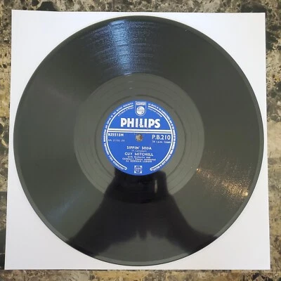 IMPORT Guy Mitchell Sippin Soda/Cloud Lucky Seven 10" 78 RPM PHILIPS PB-210 UK - Image 1 of 4