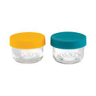 KILNER Snack and Storage Jars Set of 2 0.125 Liter Each with Silicone Lids