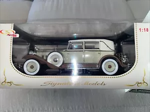 Signature Models 1/18 Diecast Car 1930 Packard Brewster Tan and Coffee Brown - Picture 1 of 3