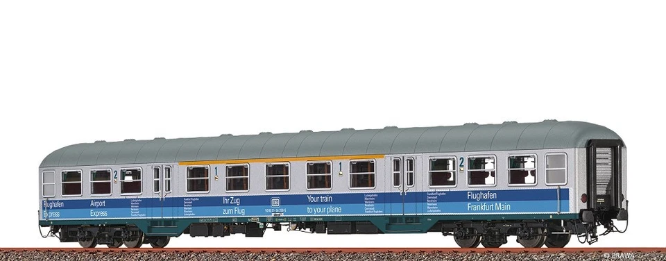 Brawa 46670, Silberling 1./2. Kl. Flukhafen Frankfurt, DB, Neu & OVP, H0 - Bild 1 von 1