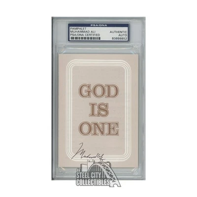 Muhammad Ali Autographed God Is One Pamphlet - PSA/DNA - Image 1 of 2