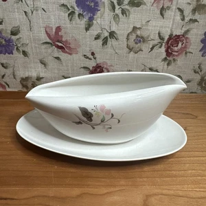 Vintage Blanco Floral Kokura Ware Gravy Bowl 1803 Clifton - Imagen 1 de 5