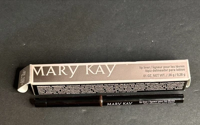 Mary Kay DARK CHOCOLATE Lip Liner Twist Retractable + Sharpener New In Box - Image 1 of 4