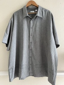 Cafe Luna Solid Light Gray Button Up Shirt Men’s Size 3XL Preppy Minimalist - Picture 1 of 10