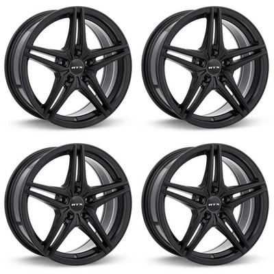 4 Rines 15" Negro de Aleación para Toyota Corolla 1988-2002, RTXA341 4x100 4Birl - Image 1 of 4