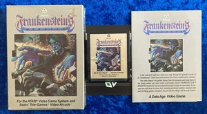 FRANKENSTEIN'S MONSTER VINTAGE ATARI 2600 VIDEO GAME w/ BOX and MANUAL DATA AGE - Picture 1 of 5