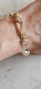 Brutalist Silber Armband 17 Cm 835 Silber Vintage, 32 Gr - Bild 1 von 14