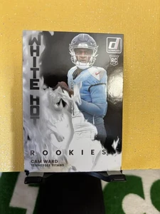 2025 Donruss White Hot Rookies (RC) Cam Ward #WHR-CMW - Picture 1 of 4