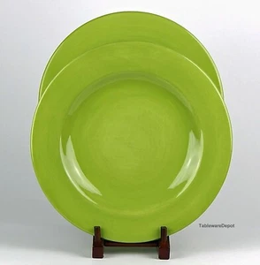 Hausenware, SOLID GREEN, Set(s) of two 11 1/2" Dinner Plates, SUPERB+ Condition! - Picture 1 of 3