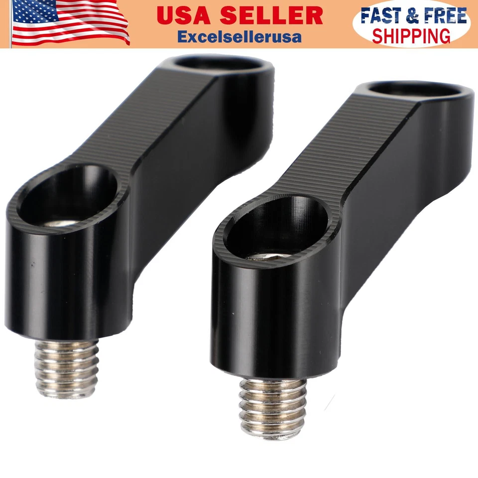 Brazo de montaje adaptador extensor elevador espejo 10 mm x 1,5 para BMW F 700 750 800 850 GS Foto 1 de 4