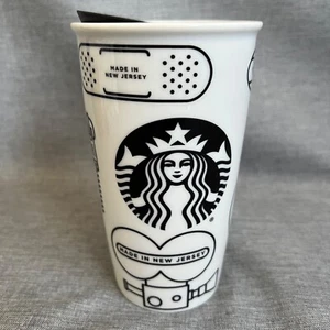 Vaso de viaje de cerámica Starbucks taza de té de café Nueva Jersey Garden State 12 oz NUEVO - Imagen 1 de 11