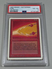 Graded Fork PSA 4 VG-EX Unlimited 1993 WOTC MTG Magic Card Vintage Rare Pop 1!
