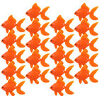  25 Pcs Artificial Goldfish Floating Aquarium Decorations Fake