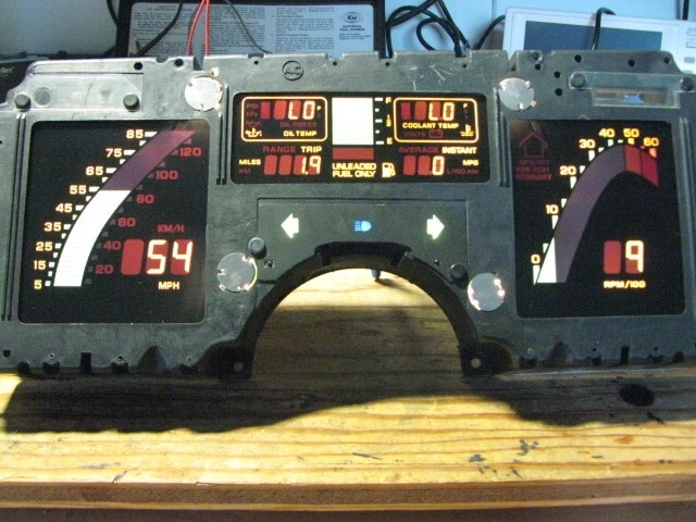 Corvette Digital Dash Cluster 1987 reconstruido todos los nuevos LCD y LED núcleo requerido. Foto 1 de 1