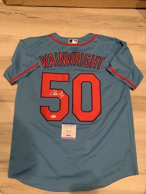 Adam Wainwright St. Louis Cardinals Autograph Signed Jersey! Psa Certed - Image 1 of 4