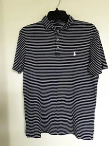 Women Polo Ralph Lauren Striped Dark Blue  Polo Shirt Size PS - Picture 1 of 5
