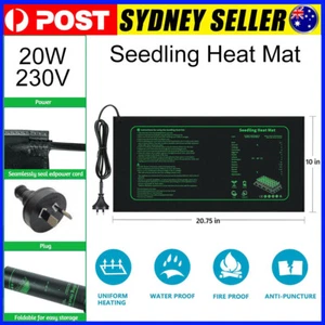 Seedling Heating Mat 20W Temperature Controller Heat Thermostat Propagation Seed - Picture 1 of 13