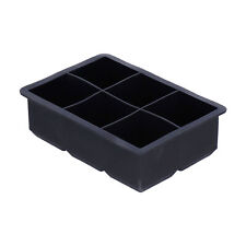 ✿6 Grid Ice Cubes Tray Silicone Flexible Non‑Stick Ice Maker For Whiskey