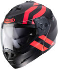 Casco modulare moto Caberg DUKE 2 Superlegend nero rosso black red helmet