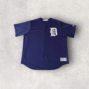 Detroit Tigers MLB Jersey Adult Size 2XL Outdoor Button Baseball Tee Majestic - Picture 1 of 7