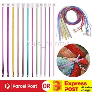 23 Pcs Tunisian Crochet Hook Set Include Plastic Cable Afghan Crochet Hook - Picture 1 of 12