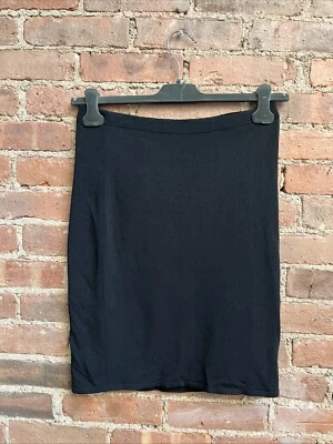 Falda tejida vintage de mujer de la colección Calvin Klein, talla XS, negra Foto 1 de 4