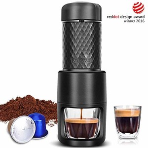 STARESSO Portable Mini Manual Espresso Machine for Rich Thick Crema Espresso