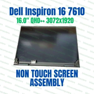 OEM Dell Inspiron 16 7610 16" 3K LCD Screen Complete Assembly K5JH2 - Afbeelding 1 van 5