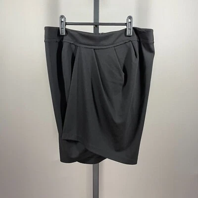 NOVA Saia Anthropologie Baraschi Feminina 12 Preta Envoltório Falso Boho - Imagem 1 de 4