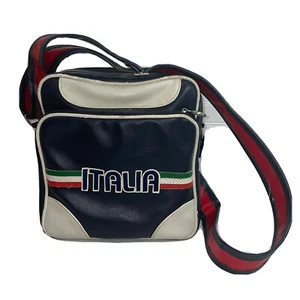 Five Star Vintage Blue Marlin Italia Over The Shoulder Purse Workout Diaper Bag - Picture 1 of 12