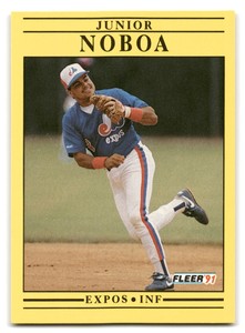 Junior Noboa 1991 Fleer #242 Montreal Expos BASEBALL