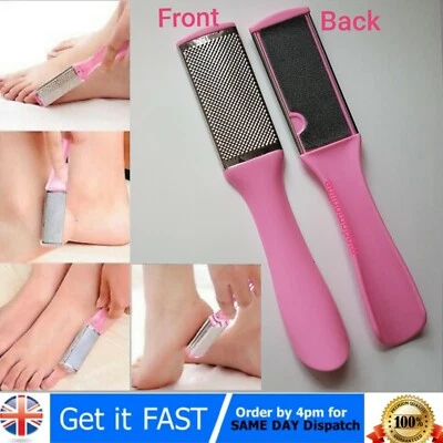 Doppelseitig - Fuß Hornhautentferner Feile Raspel Schaber Füße Schwielen raue Ferse - Bild 1 von 3