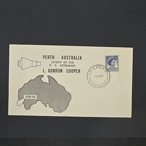 Lights Up For U.S. Astronaut L. Gordon Cooper Cover. G.P.O. Perth 15 May 1963  - Picture 1 of 2