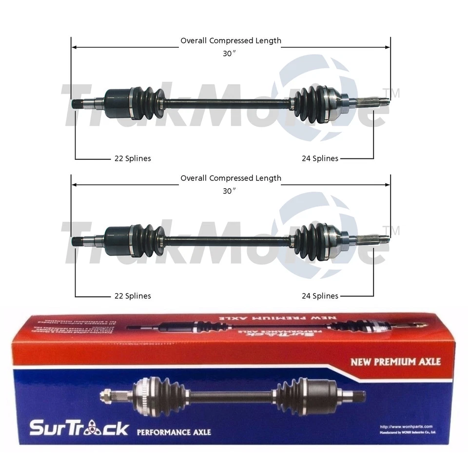 Juego de 2 ejes de eje trasero CV SurTrack para Subaru Impreza Legacy H4 Foto 1 de 1
