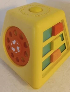 Vintage 1978 Fisher Price Turn & Learn Activity Center #156 Sensory Cube - Picture 1 of 9