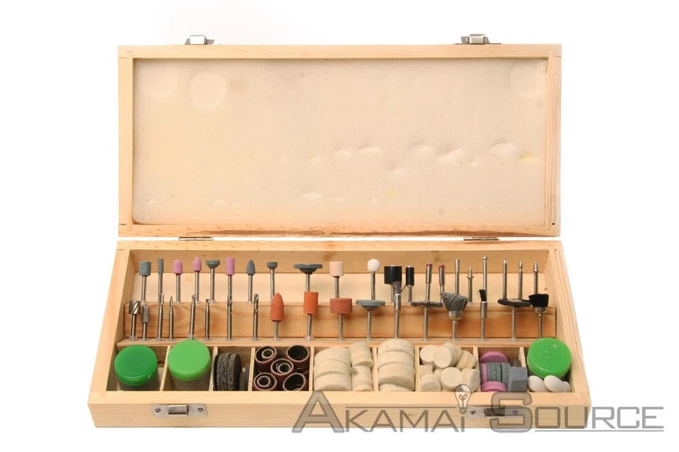 ULTIMATE 228 Pc Rotary Power Tool Bit Set For Grinder 1/8" Shank Grinding Polish - Image 1 of 1