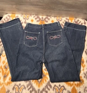 Vintage 70s Montgomery Ward Wide Leg Mom Jeans, Size 31, High Waist A7, bareback - Picture 1 of 8
