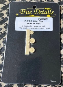 RUEDAS F-94C STARFIRE CIRCUNFERENCIAL BANDA DE RODADURA 1/72 True Details 72029 - Imagen 1 de 1