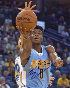 Emmanuel Mudiay Autographed 8x10 Denver Nuggets  Free Shipping  #S1719 - Picture 1 of 1
