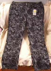 Stretch Jeans schwarz grau Fantasiemuster NEU Bexleys women Gr 48 - Bild 1 von 4