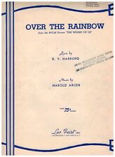 Over The Rainbow~ The Wizard of Oz~ E.Y. Harburg~ Harold Arlen~1939~ Sheet Music