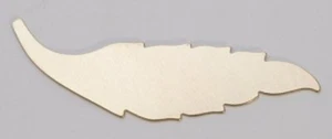 Pluma en blanco de latón 45 mm x 15 mm 24ga paquete de 6 - Imagen 1 de 1