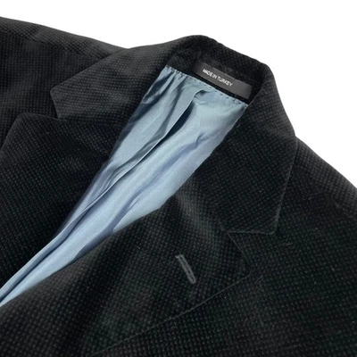 Hugo Boss Men’s Soldini Velvet Velour 3-Button Blazer Black • 38S - Image 1 of 4