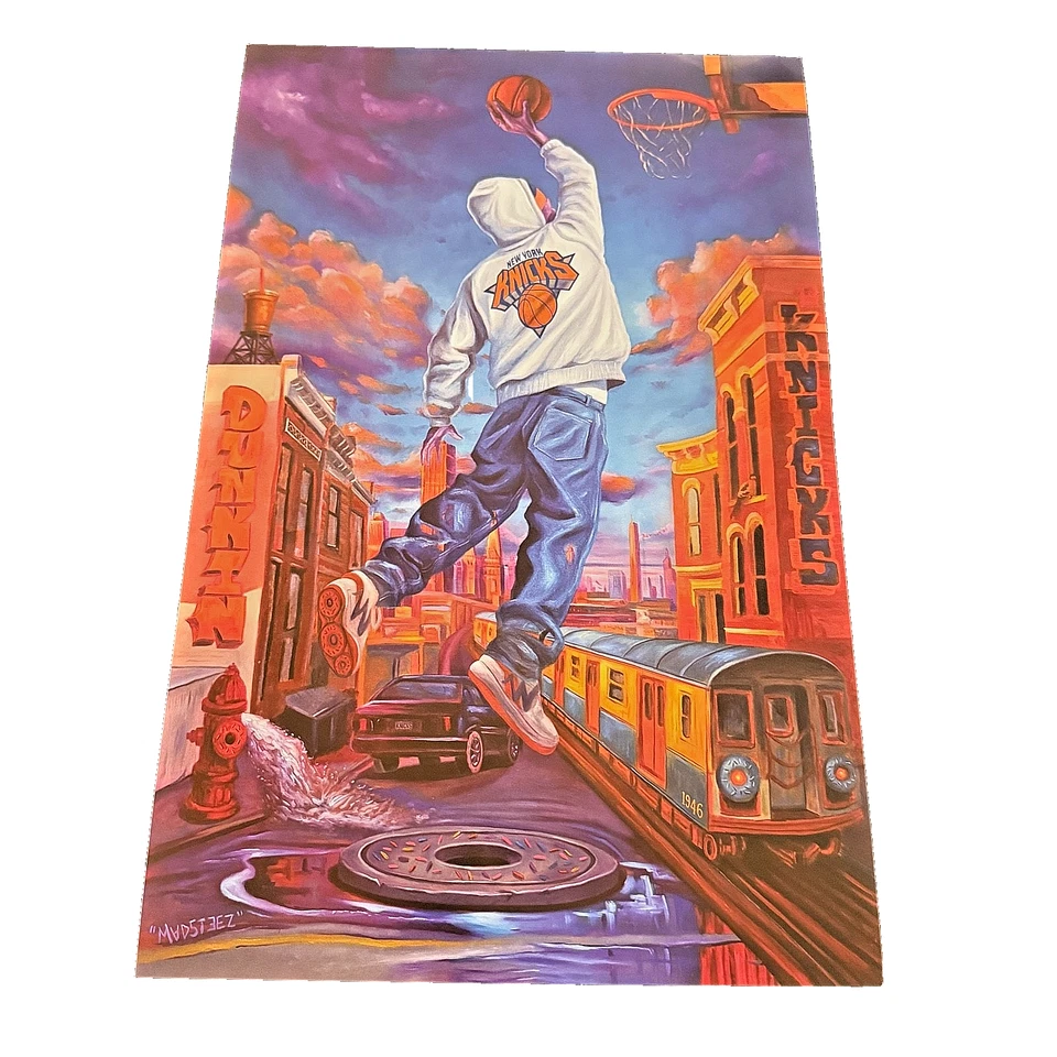 Limited Edition Dunkin’ X New York Knicks Poster Design By International Artists - Image 1 of 4